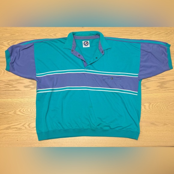 Vintage Greenline International Mens XL Polo Eclectic Grandpa 90s - Picture 1 of 5